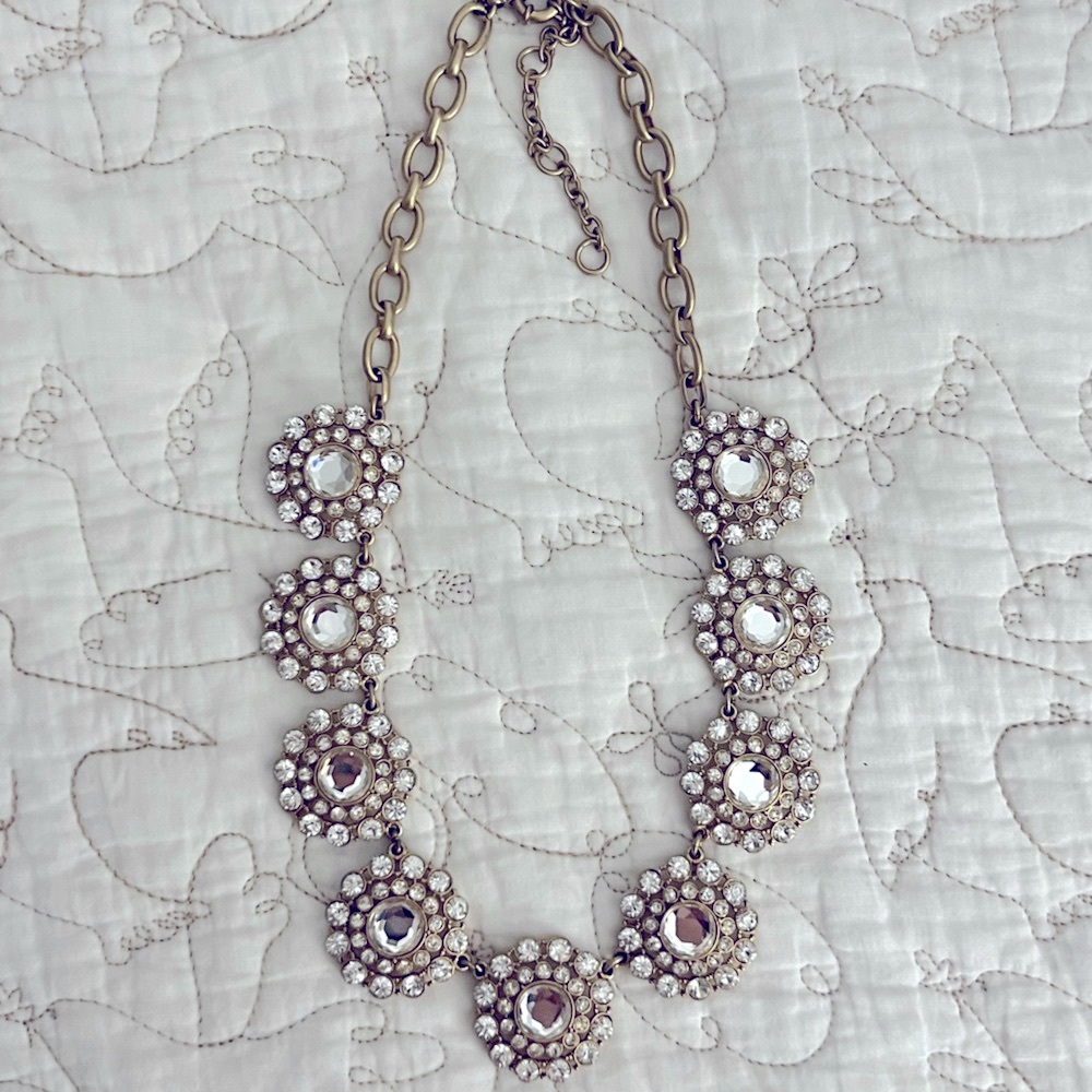 J. Crew Jeweled Medallion Collar Necklace